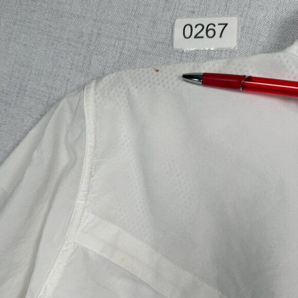 Ex Officio Button Down Roll Up Sleeve Travel Shirt White Chest Pockets Size M - Picture 5 of 11